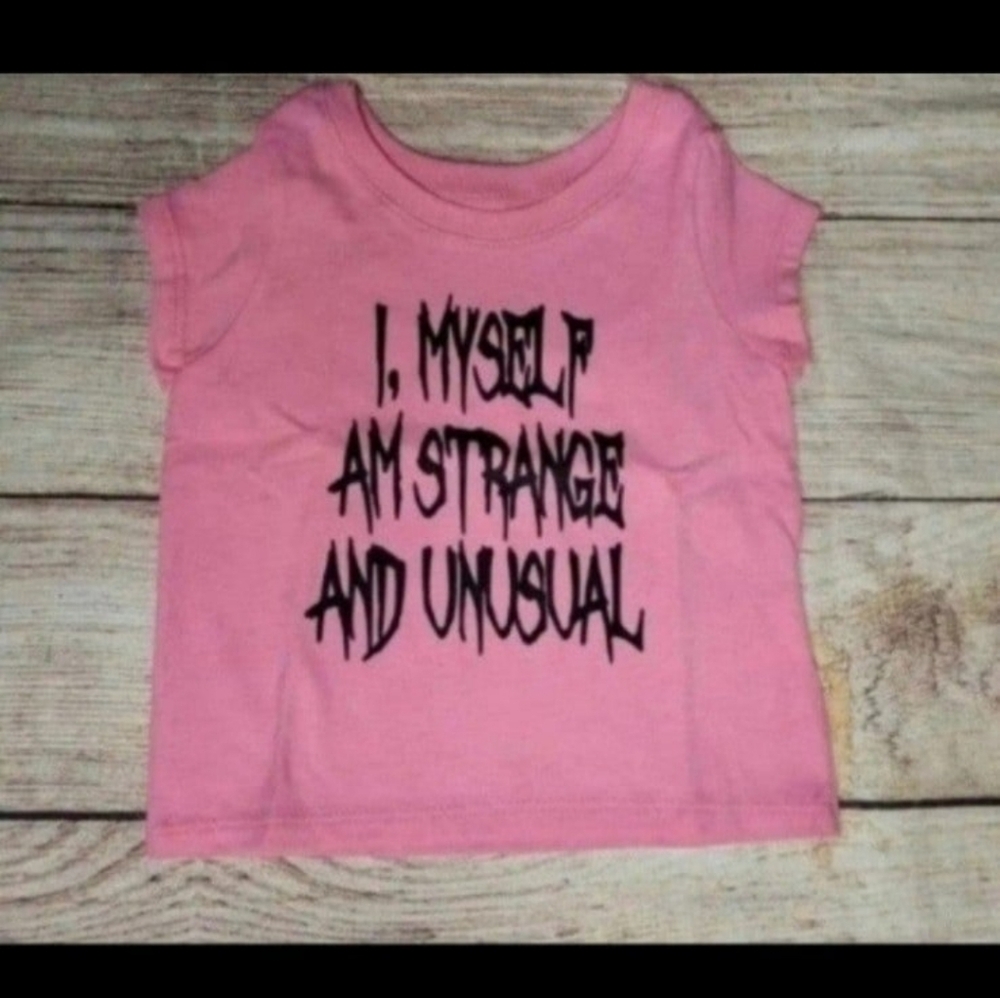 Beetlejuice strange and unusual baby tee shirt
